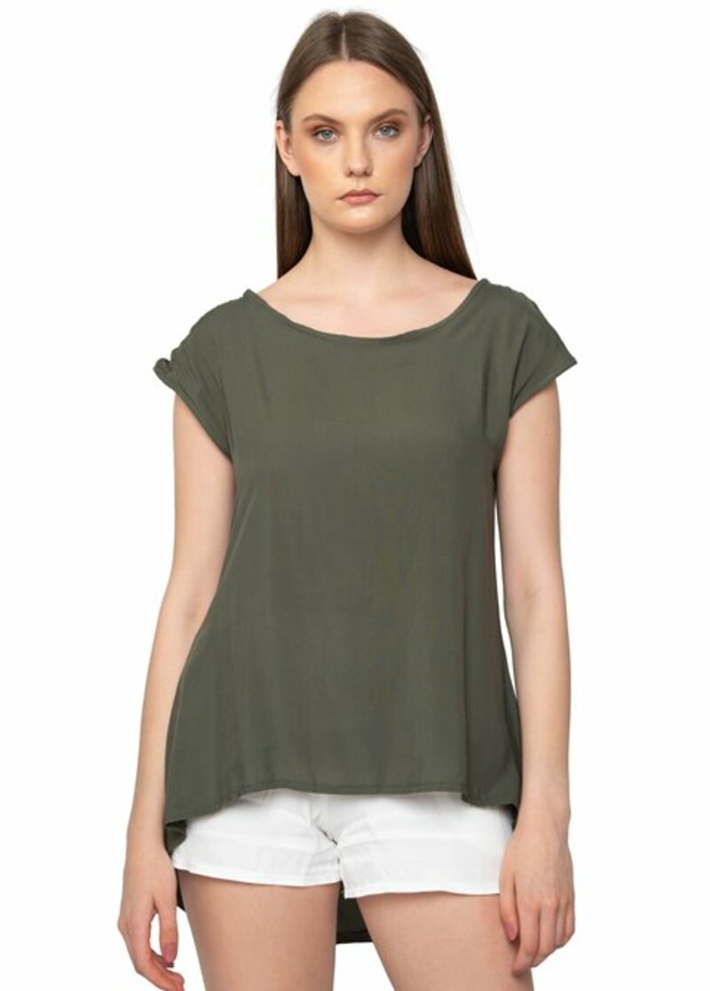 BLOUSE WITH SHORT SLEEVE 