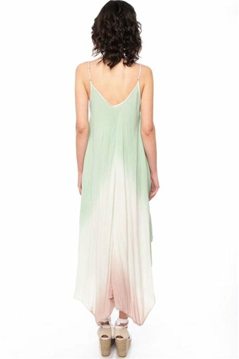 DRESS WITH THIN STRAPS AND ASYMMETRIC 