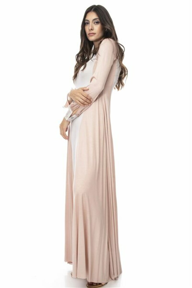 Two-tone airy maxi dress