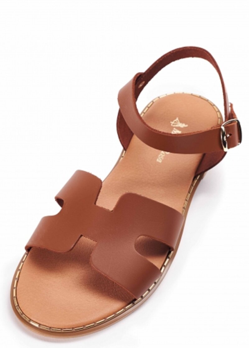 Olympia Vegetable Tanned Leather Sandal – Kayu