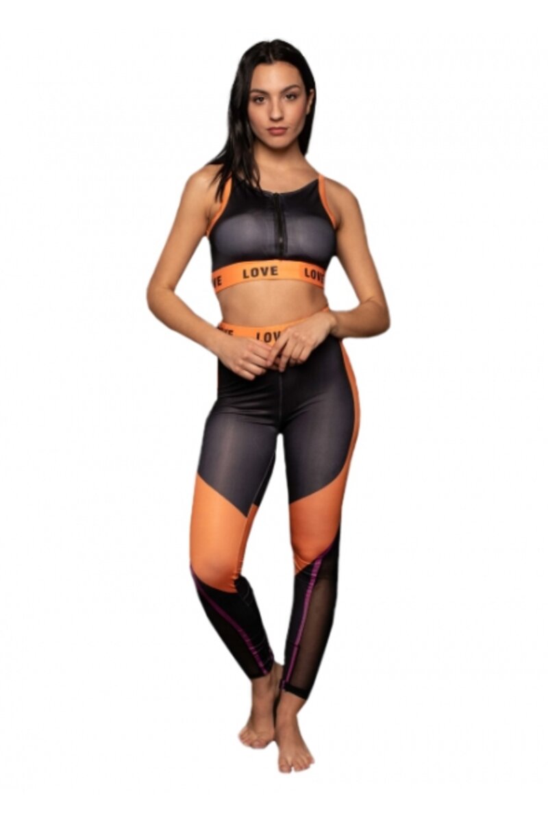 Sport set with top and tights