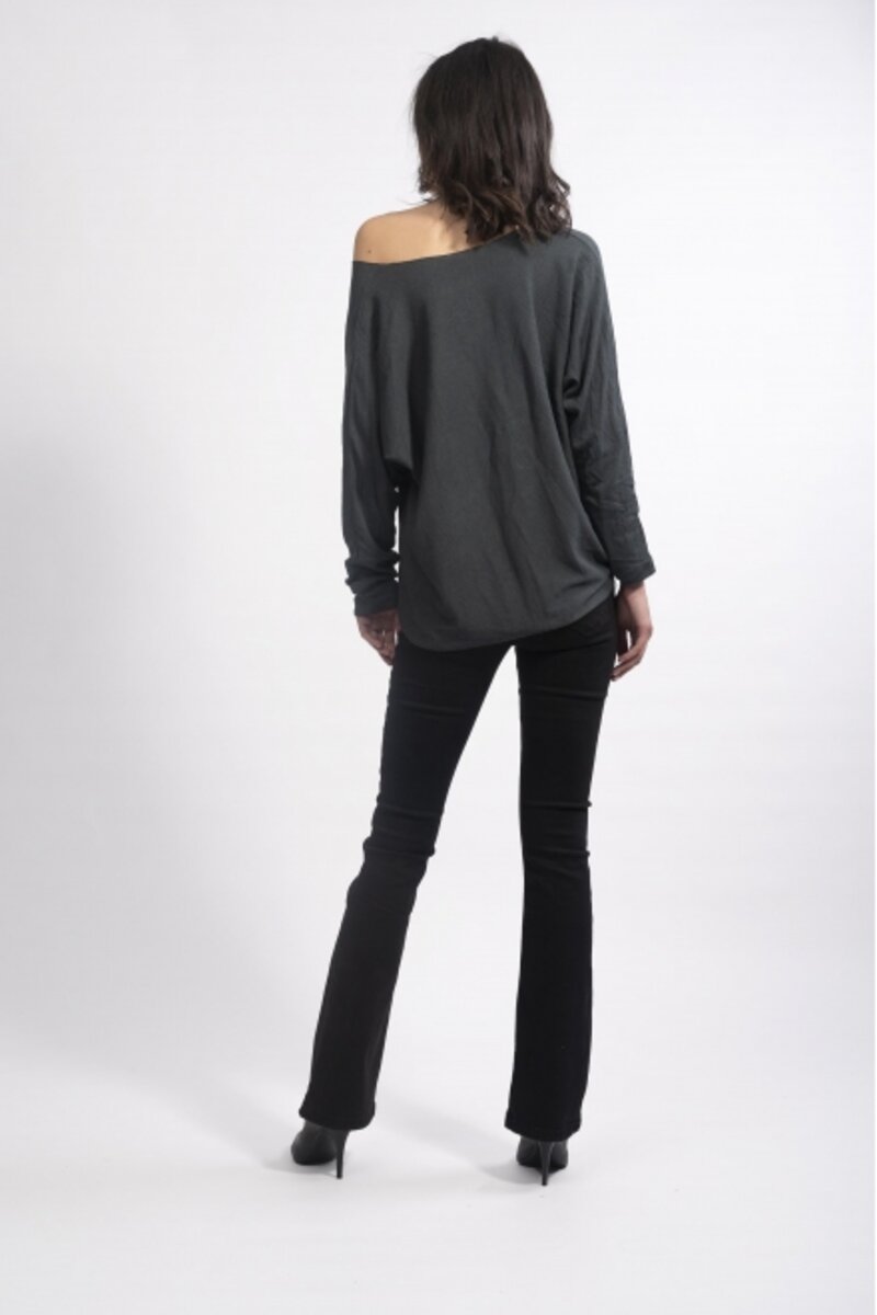COTTON BLOUSE WITH V-NECK