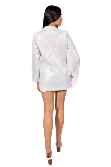 Flared linen shorts 209005