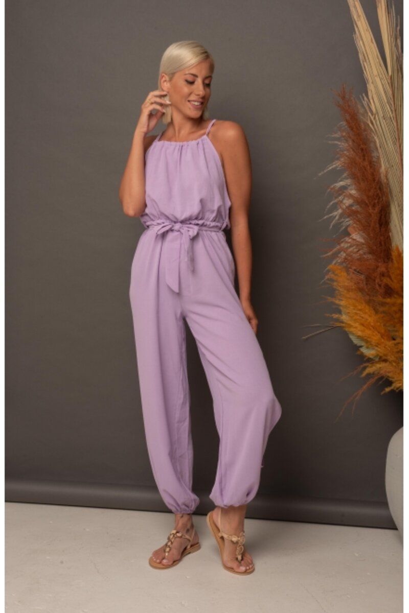 Jumpsuit with opening in...